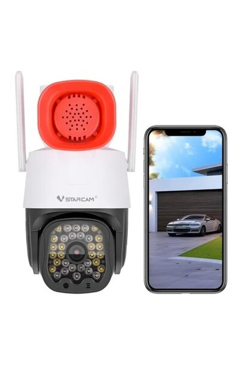 3mp Güvenlik 360° Ptz Kamera Dış Mekan Red