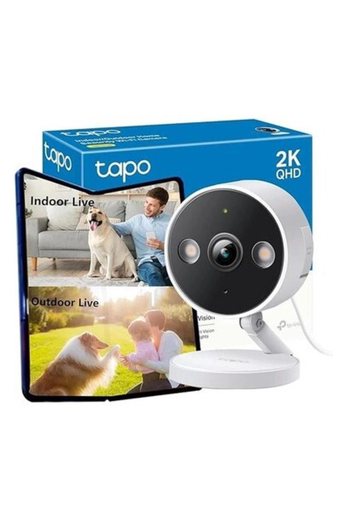 Tp-Link C120, 2k 4mp Qhd, Starlight Sensör ile Renkli Gece Görüşü, Mıknatıslı Gövde, Bebek