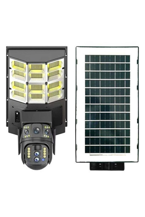 Sokak Lambalı 3 Lensli 4g Solar Kamera