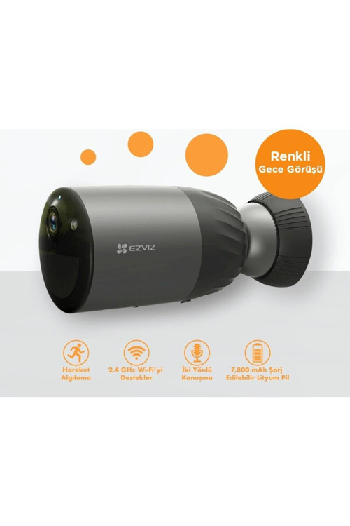 CS-BC1C 4mp Bataryalı Wifi Dış Ortam Bullet Ip Kamera | Simcom