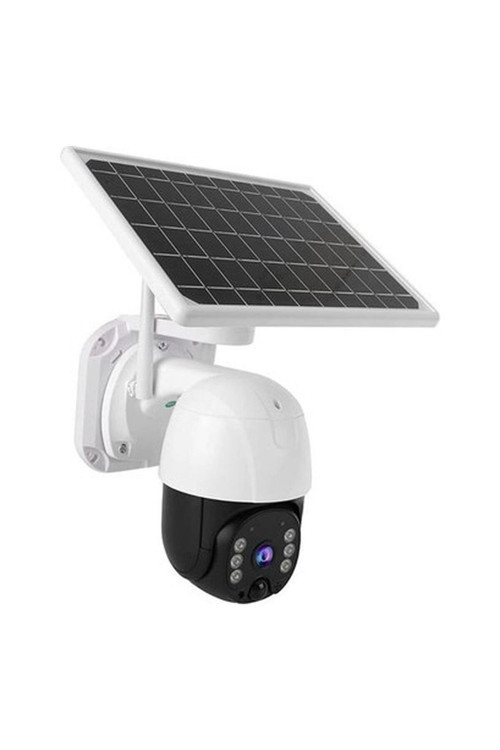 Solar Panelli Su Geçirmez Gece Görüş Destekli Wifi Bağlantılı Güvenlik Kamerası