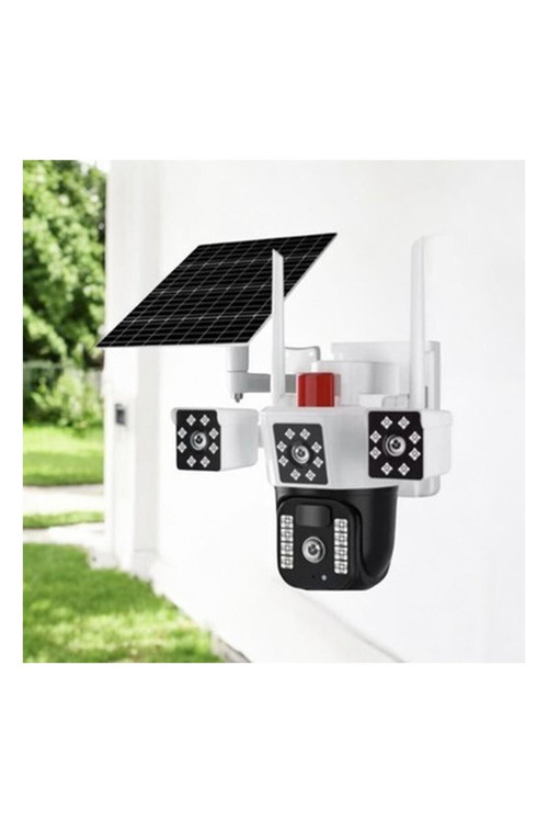 4g Solar Kamera Çift Kameralı Sim Kart Ile Çalışan Güneş Enerjili Kamera