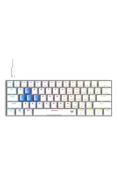 Nitro Gen 2 Kablolu Oyun Klavyesi Predator 61 Key White