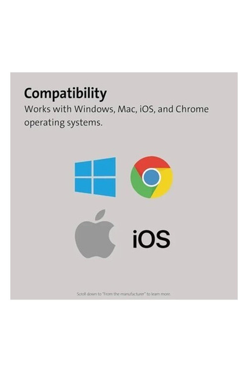 Çok Cihazlı Çift Kablosuz Kompakt Klavye (K75502US) Silver Compact Wireless