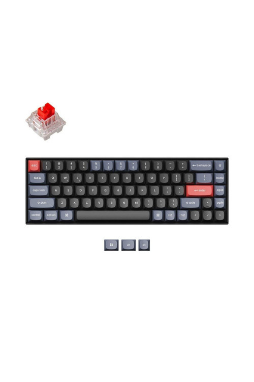 K6 Pro Qmk/vıa Custom Kablosuz Mekanik Oyuncu Klavyesi-Hot-Swappable-Bluetooth 5.1-Multitasking -White Led- Gateron G-Pro Red Switch