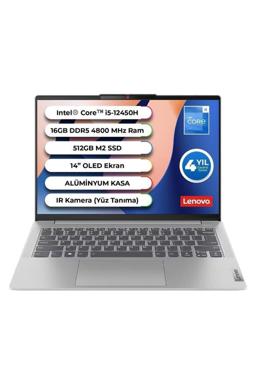 Ideapad 5 Slim Case Intel Core İ5-12450H 16 GB 512 GB SSD Freedos 14 Inç 83BF0065TX Işıklı Klavye