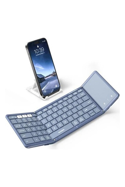 Touchpadli Katlanabilir Bluetooth Klavye Young Blue