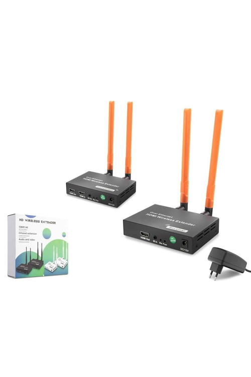 Hdx1384 Hdmi Extender Loop-Out Kablosuz 1080P 300M Siyah