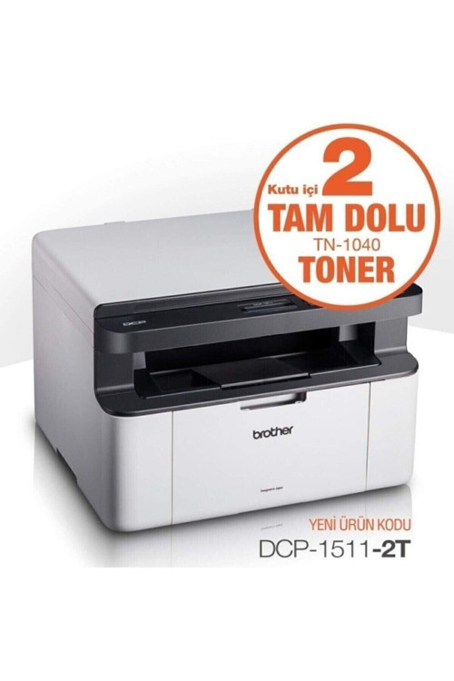 Dcp-1511-2t Lazer Yazıcı Tarayıcı Fotokopi Usb A4 X2 Kutu Içi Toner