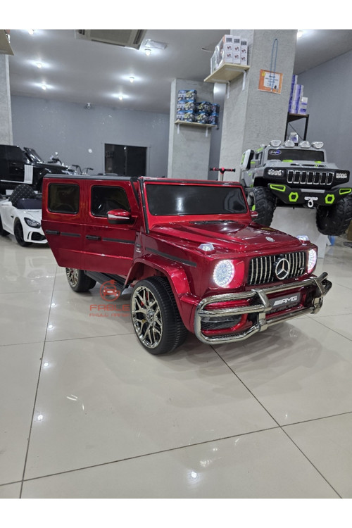 Lisanslı Mercedes G63 24 Volt! 4X4, Yumuşak Lastik, Çift Kişilik, Bluetooth Müzikli Akülü Araba!