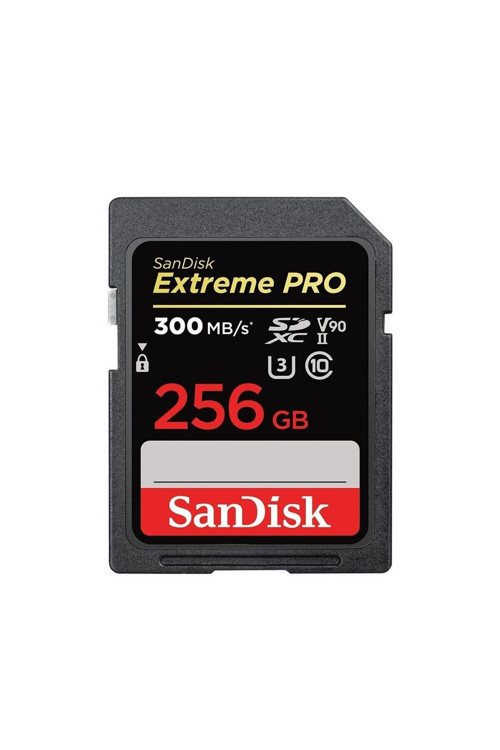 Extreme Pro 256GB 300/260MB/S Sdxc Uhs-Iı U3 V90 8k/4k Hafıza Kartı SDSDXDK-256G-GN4IN