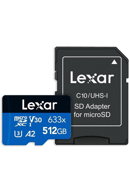 512gb High-performance 633x Microsdxc Uhs-ı, Up To 100mb/s Read 70mb/s Write C10 A2 V30 U3