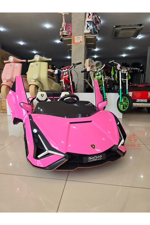 Lisanslı Lamborghini Sian! 24 Volt, Drift Modu, Tabletli, Ebeveyn Koltuklu, Çift Kişilik, Kumandalı