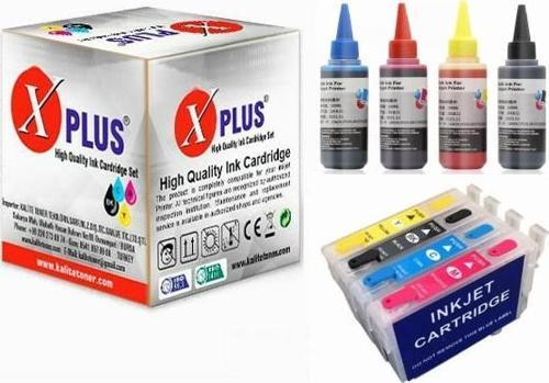 ® Stylus DX6000 T0711-T0714 Muadil Kolay Dolan Kartuş + 4 X100 ml Renk Mürekkep Seti 500 Sayfa