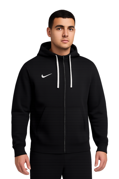 Park 20 Fleece Erkek Siyah Kapşonlu Sweatshirt CW6887-010
