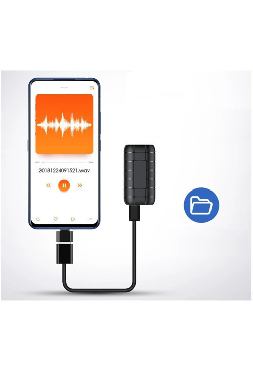 32 Gb Ses Kayıt Cihazı Sese Duyarı Gürültü Filtreleme Kulaklıkla Kayıt Dinleme 20 Gün Şarj Süresi