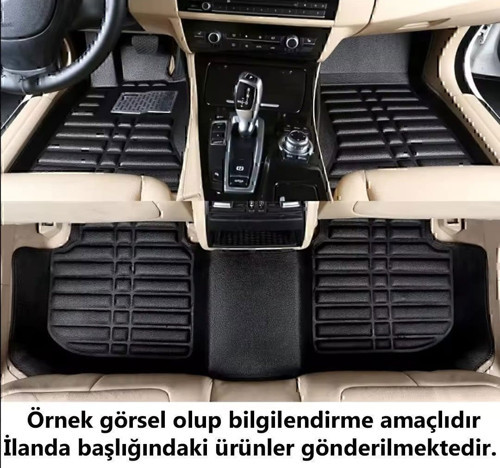 Volkswagen Transporter T6 (Sadece Ön Taraf) 2010-2016 5D Havuzlu Karbon Dizayn Paspas Seti
