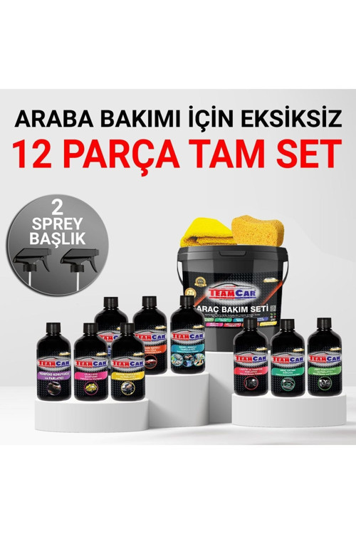 Yazlık Araç Yıkama Bakım Seti Kova 12 Parçalı Efsane Set