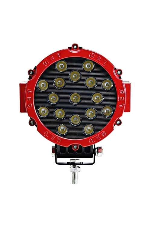 Off Road Sis Lambası Kırmızı 16 Cm Yuvarlak 17 Led 1 Adet