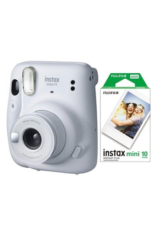 Instax Mini 11 Beyaz Fotoğraf Makinesi 10'lu Film