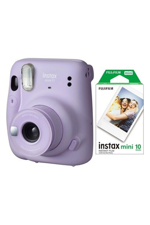 Instax Mini 11 Lila Fotoğraf Makinesi 10'lu Film