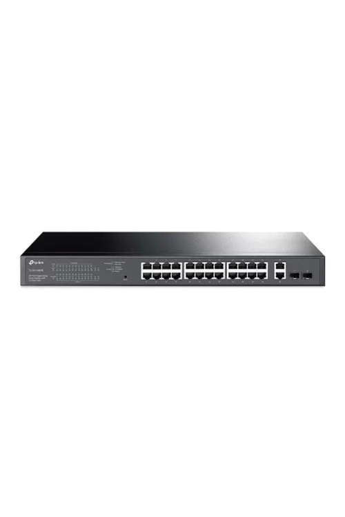 Tp-link Tl-sg1428pe 24 Port 10-100-1000 Poe Switch 2 Port Sfp Çelik Kasa Rack Mount