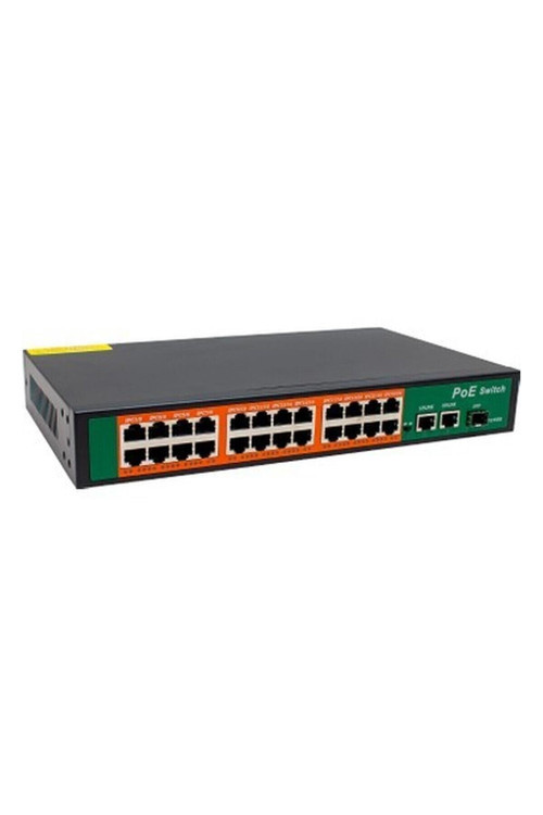 Powermaster POE24+2 300 Watt 10 100 1000 Mbps Poe Ethernet Gigabit Switch 24 Port Kolay Kurulum
