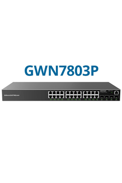 GWN7803P 24-Port Yönetilebilir Poe Switch