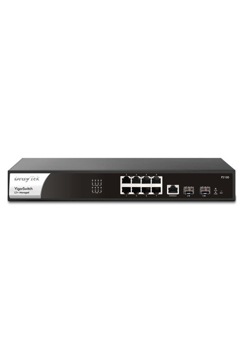 Vigor P2100 10-Port Layer 2+ Managed Poe Switch