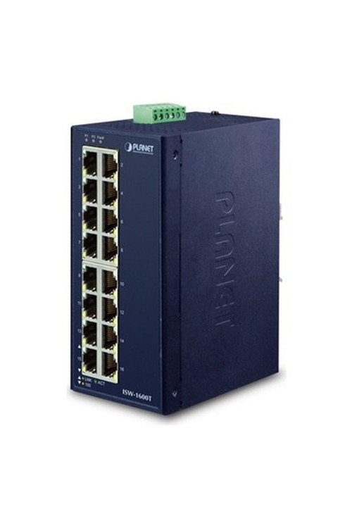 Endüstriyel 16-Port 10/100TX Fast Ethernet Switch (-40~75 derece C)\nIndustrial 16-Port 10/100TX Fast Ethernet Switch (-40~75 degrees C)