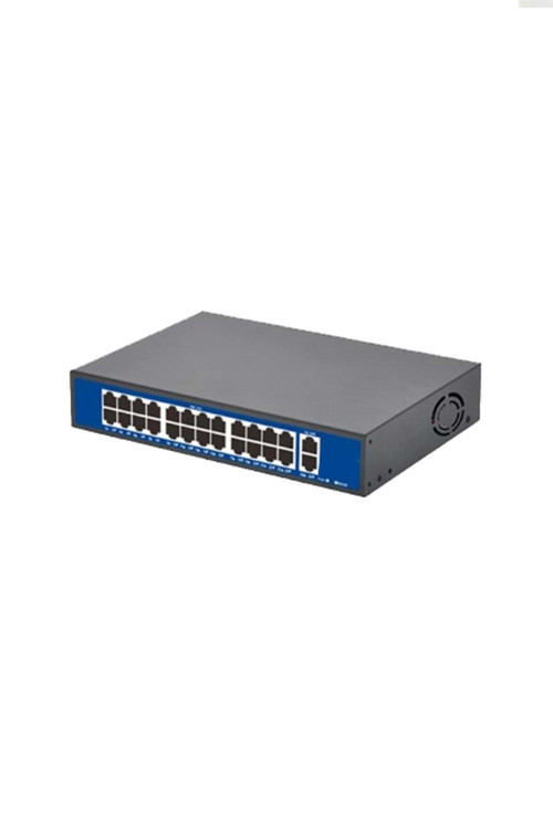 24 port 10/100/1000MbPS 24+2 gigabit Poe switch