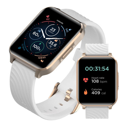 Moto Watch 70 - Sağlık ve Fitness Günlük Kullanım için Bluetooth Akıllı Saat, Gelişmiş Sağlık Özellikleri, 10 Güne Kadar Pil Ömrü - Uyumlu...