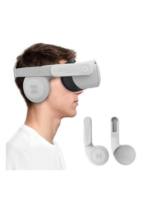 Gelişmiş Silikon Kulaklık (Oculus Quest 2 Ile Uyumlu) Gri