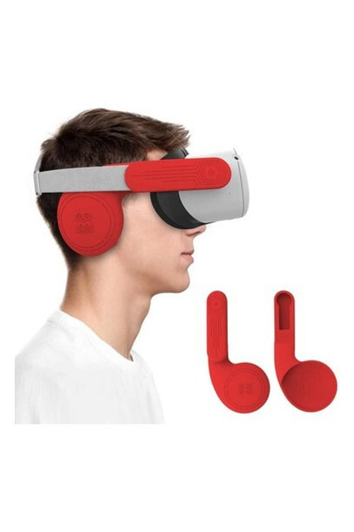 Gelişmiş Silikon Kulaklık (Oculus Quest 2 Ile Uyumlu) Kırmızı