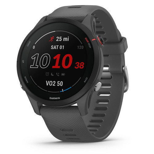 Forerunner® 255, GPS'li Akıllı Saat, Gelişmiş Bilgiler, Uzun Ömürlü Pil, Barut Grisi