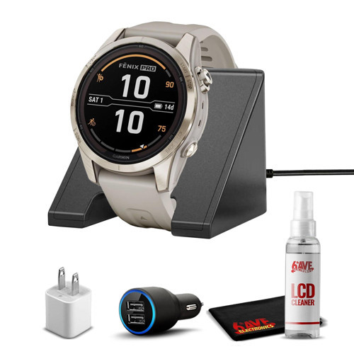 Fenix 7S Pro Solar, Safir, Yumuşak Altın Çelik, Açık Kum Yüksek Performanslı Akıllı Saat, Şarj Standlı Gelişmiş Eğitim Teknolojisi, Araba ve ...