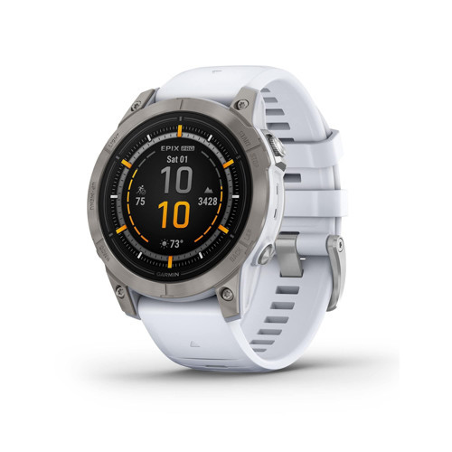 epix Pro (Gen 2) Sapphire Edition, 47 mm, Yüksek Performanslı Akıllı Saat, Gelişmiş Eğitim Teknolojisi, Dahili El Feneri, Whitestone