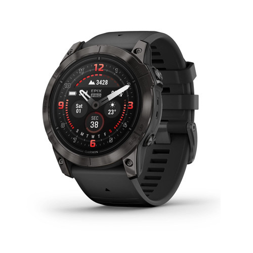 epix Pro (Gen 2) Sapphire Edition, 51 mm, Yüksek Performanslı Akıllı Saat, Gelişmiş Eğitim Teknolojisi, Dahili El Feneri, Siyah