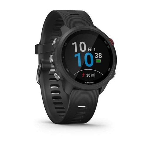 010-02120-20 Forerunner 245 Müzik, Müzik ve Gelişmiş Dinamiklere Sahip GPS Çalışan Akıllı Saat, Siyah