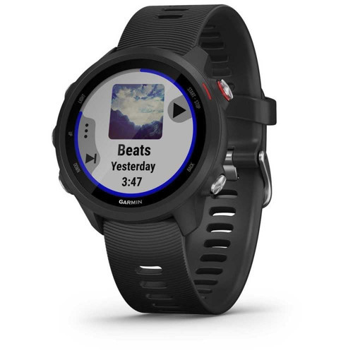 Forerunner 245 Müzik GPS Koşu Akıllı Saati, Müzik ve Koşu ve Antrenman Özellikleriyle, Siyah Bant
