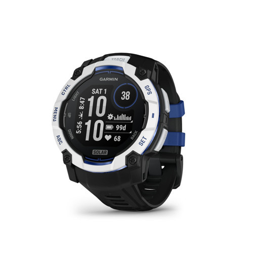 Instinct® 3 – 50 mm, Solar, Dayanıklı Dış Mekan GPS Akıllı Saat, Dahili El Feneri, Supernova Koleksiyonu Sınırlı Üretim Renkli, Siyah Beyaz Taş...