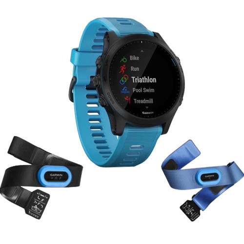 Forerunner 945 Paketi, Premium GPS Koşu/Müzikli Triatlon Akıllı Saat, Mavi