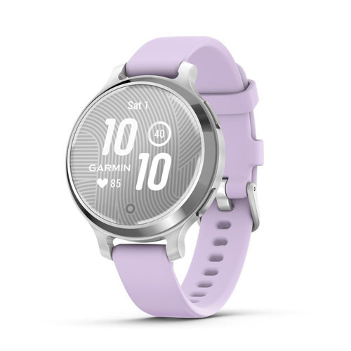 Lily® 2 Aktif, Küçük ve Şık Akıllı Saat, Dahili GPS, Gizli Ekran, Desenli Lens, 9 Güne Kadar Pil Ömrü, Mor Jasmi...