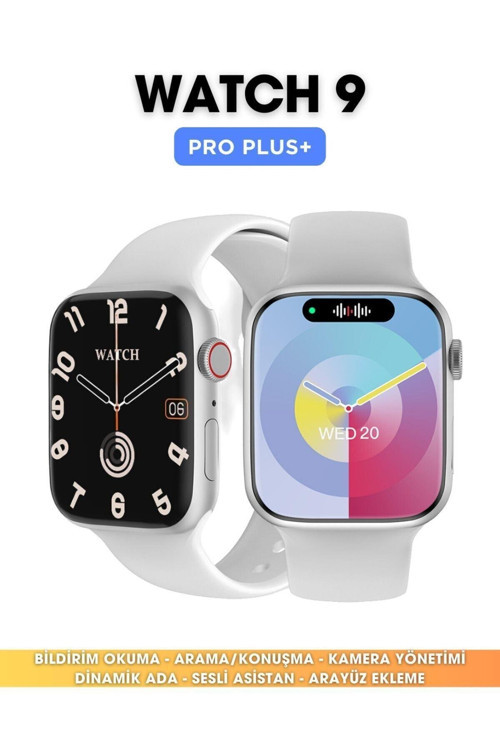 Watch 9 Pro Plus 2gb Hafızalı Beyaz Akıllı Saat Android Ve Iphone Uyumlu