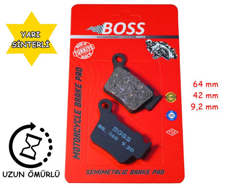 Ktm Arka Fren Disk Balatası Boss Fa368 Exc125-250-350-450-500-530 Husqvarna Te 250-300 Fe 250-350