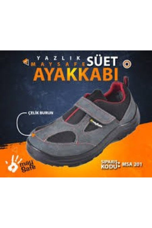 May Safe Süet Yazlık Çelik Burun Iş Ayakkabısı