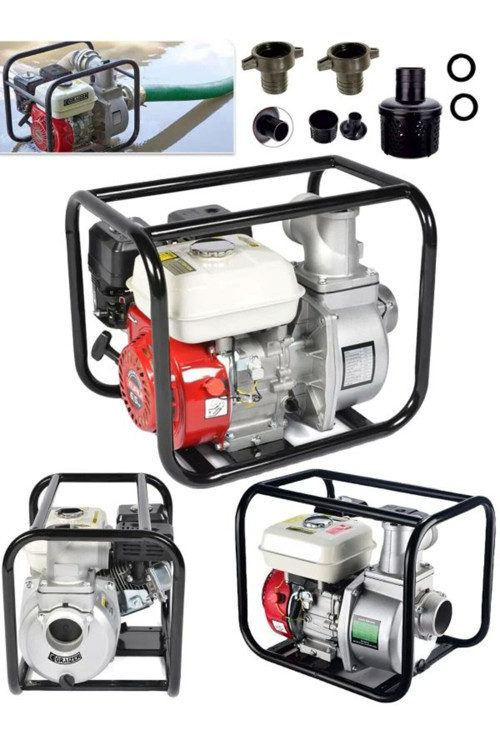 Trıcraft Yüksek Basınc 3 Inc Yakıt Cimrisi 7,0 Hp Benzinli Su Motoru 50 Metre Dik Basınç