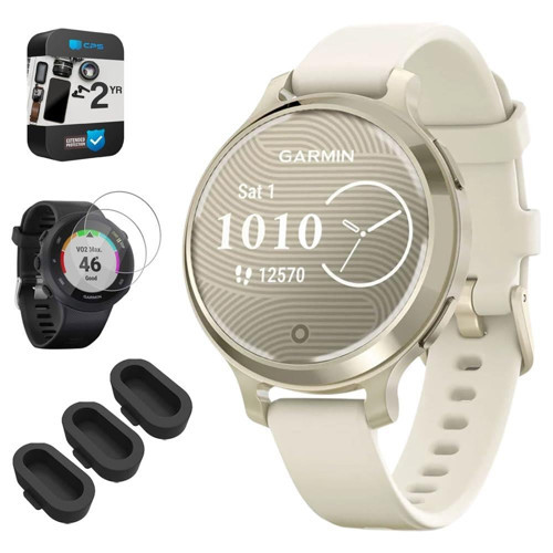 Lily 2 Active Smartwatch, Lunar Gold with Bone Silikon Bant Paketi + 2 Yıllık Koruma Paketi + Silikon Toz Kapağı (3'lü Paket) + Temperli Cam...