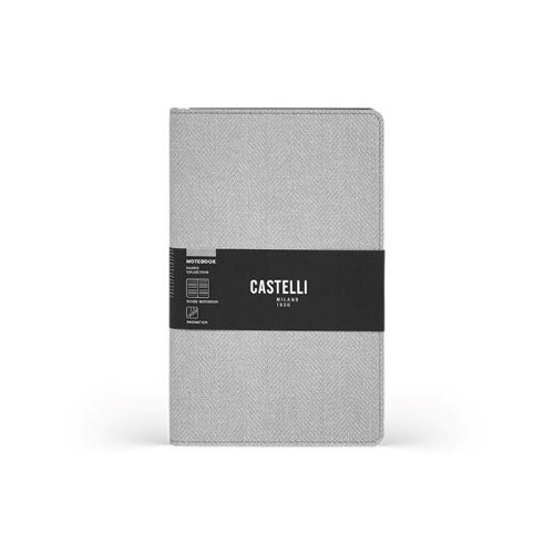 Milano Notebook Mid Ruled Harrıs Cloudy Grey 13 X 21 Cm