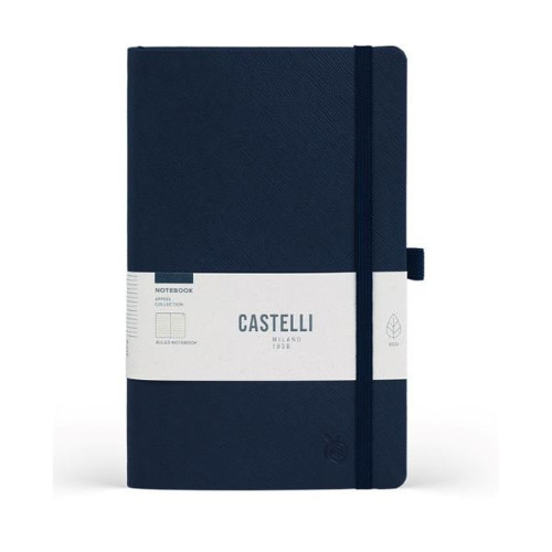 Milano Notebook Mid Ruled Appeelblue 13 X 21 Cm